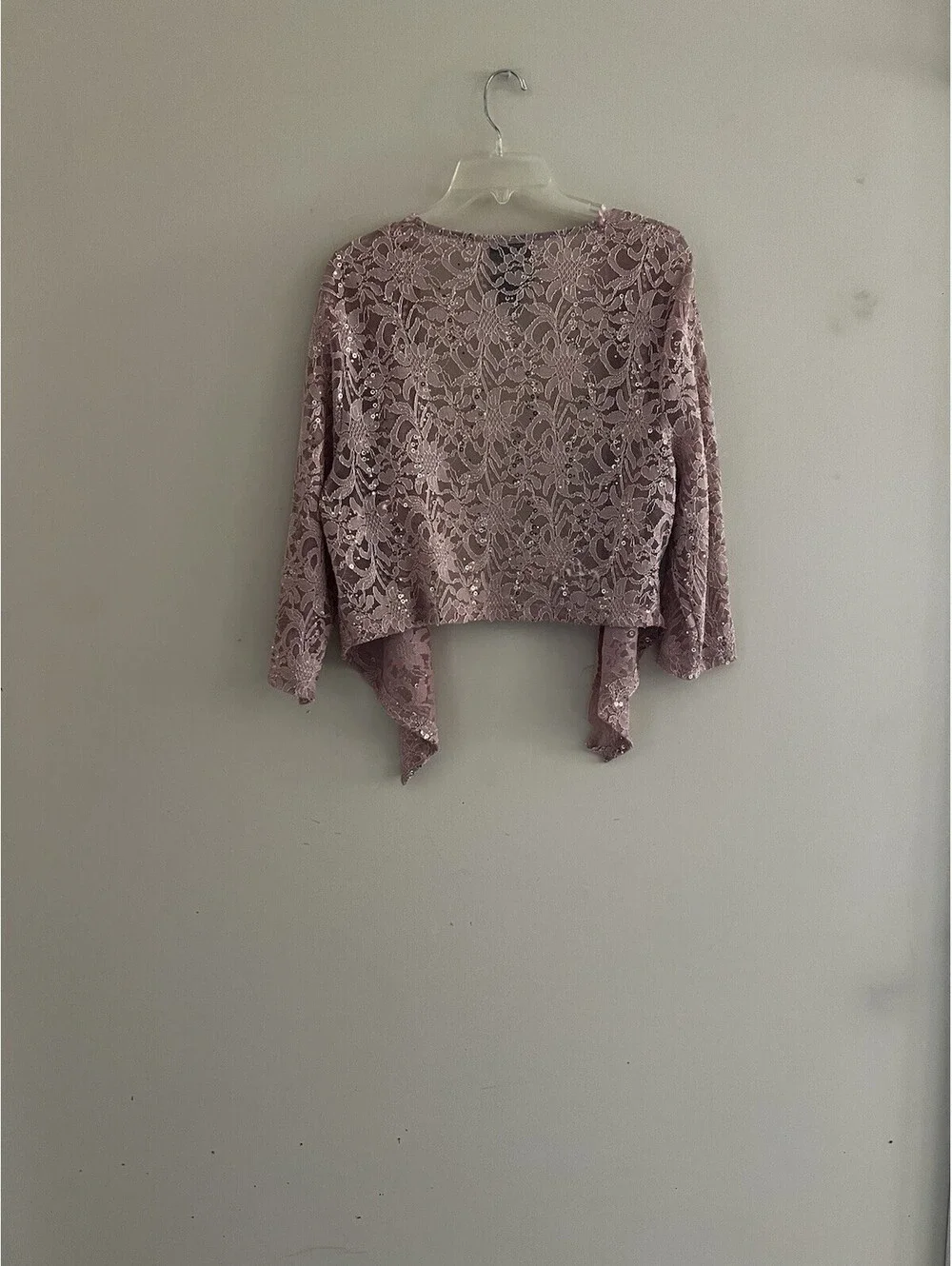 Evening Gown Womens Extra Large Embellishments Dusty Pink Jacket Dress